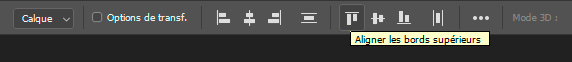 Aligner les bords supérieurs