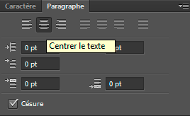 Centrer le texte