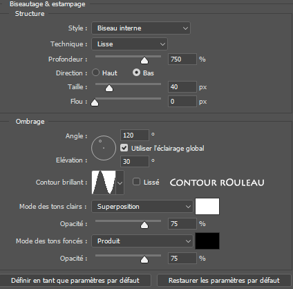 Biseautage et Estampage