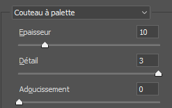 Couteau à palette