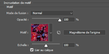 Incrustation de motif