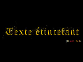 Texte étincelant
