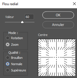 Flou radial