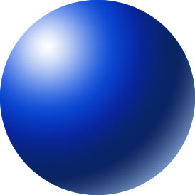 Sphère bleue