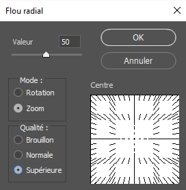 Flou radial