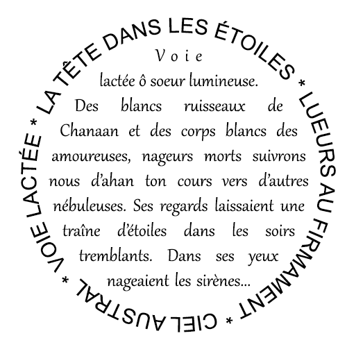 Texte dans une forme