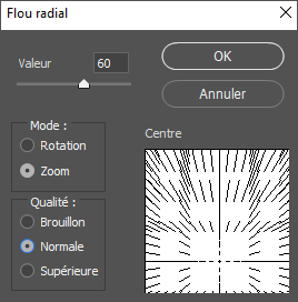 flou radial