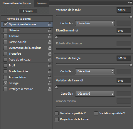 Dynamique de la forme