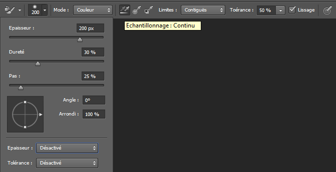 Pinceau remplacement de couleur