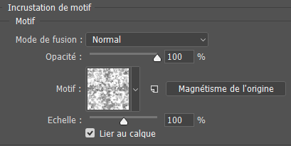 Incrustation de motif