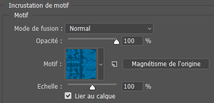 Incrustation de motif
