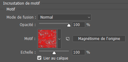 Incrustation de motif